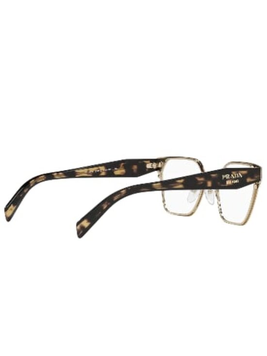 Prada VP 63W, Black/Pale Gold Eye Glasses, 53-18-140